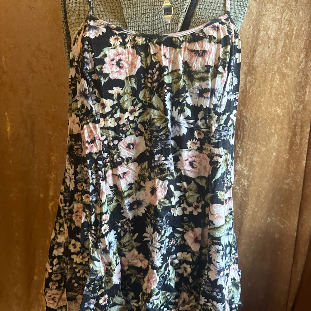 Wild Fable Black Floral Dress